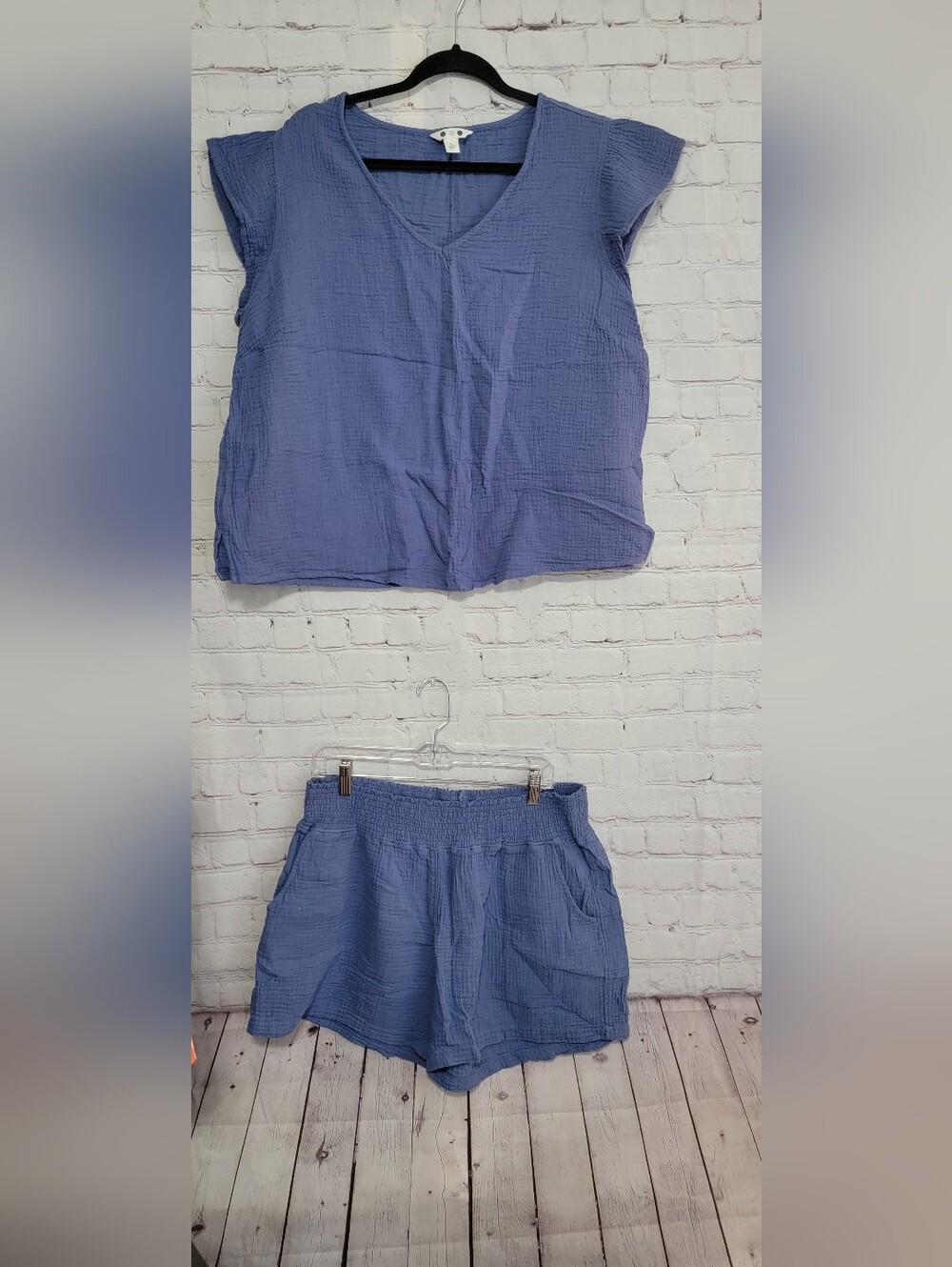 Lightweight Two-Piece Set in Periwinkle Blue XL